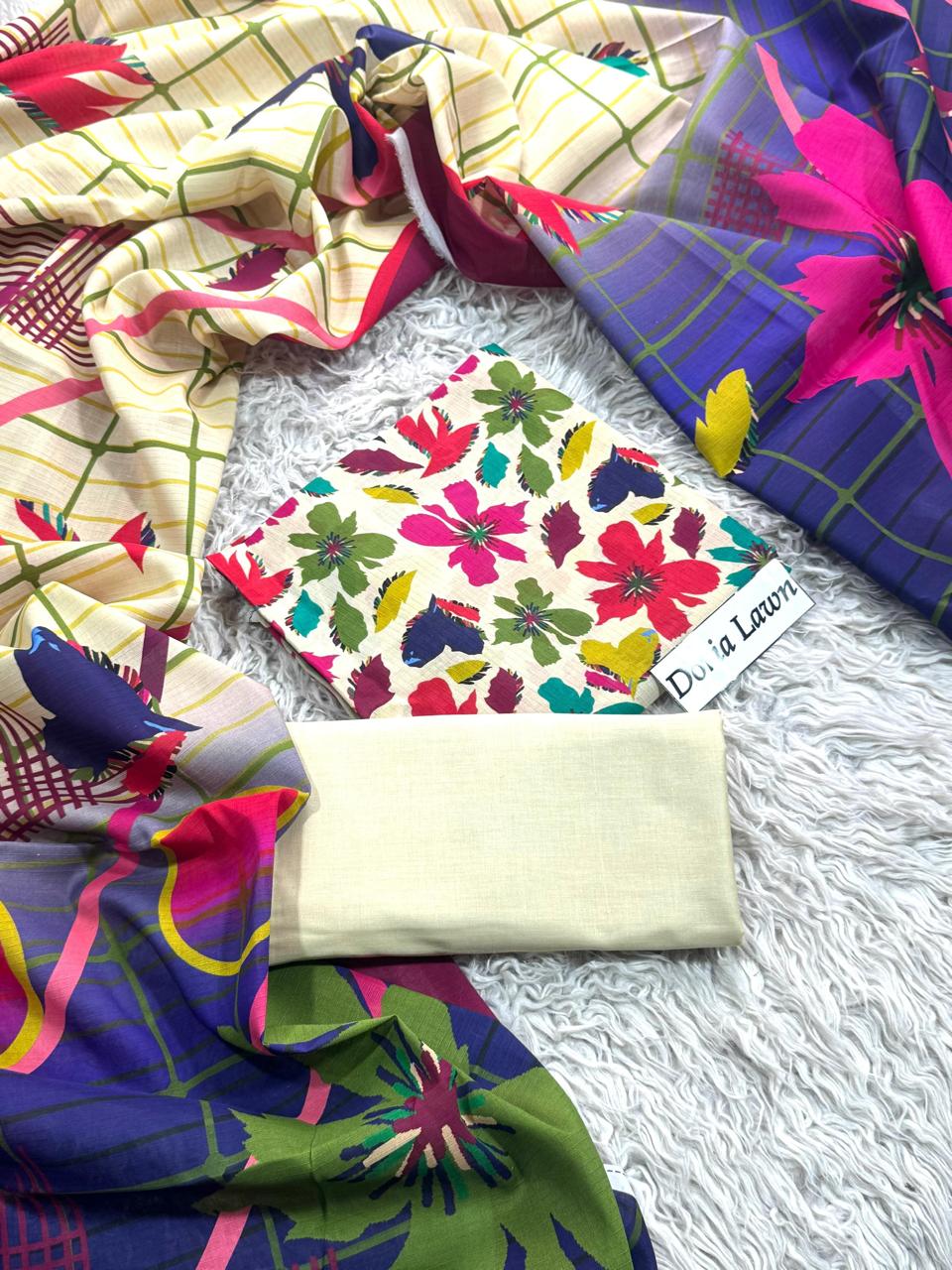 DORIA LAWN PRINTED 3PC