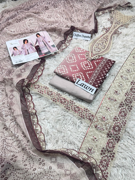 LAWN READY TO WEAR DUPATTA CHIFFON 3PC