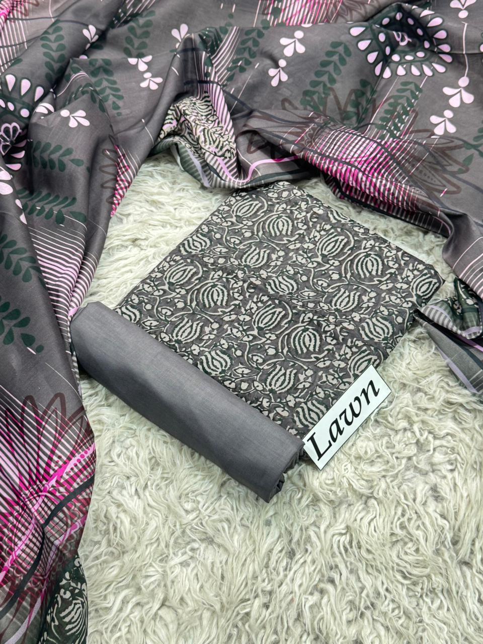LAWN PRINTED 3PC