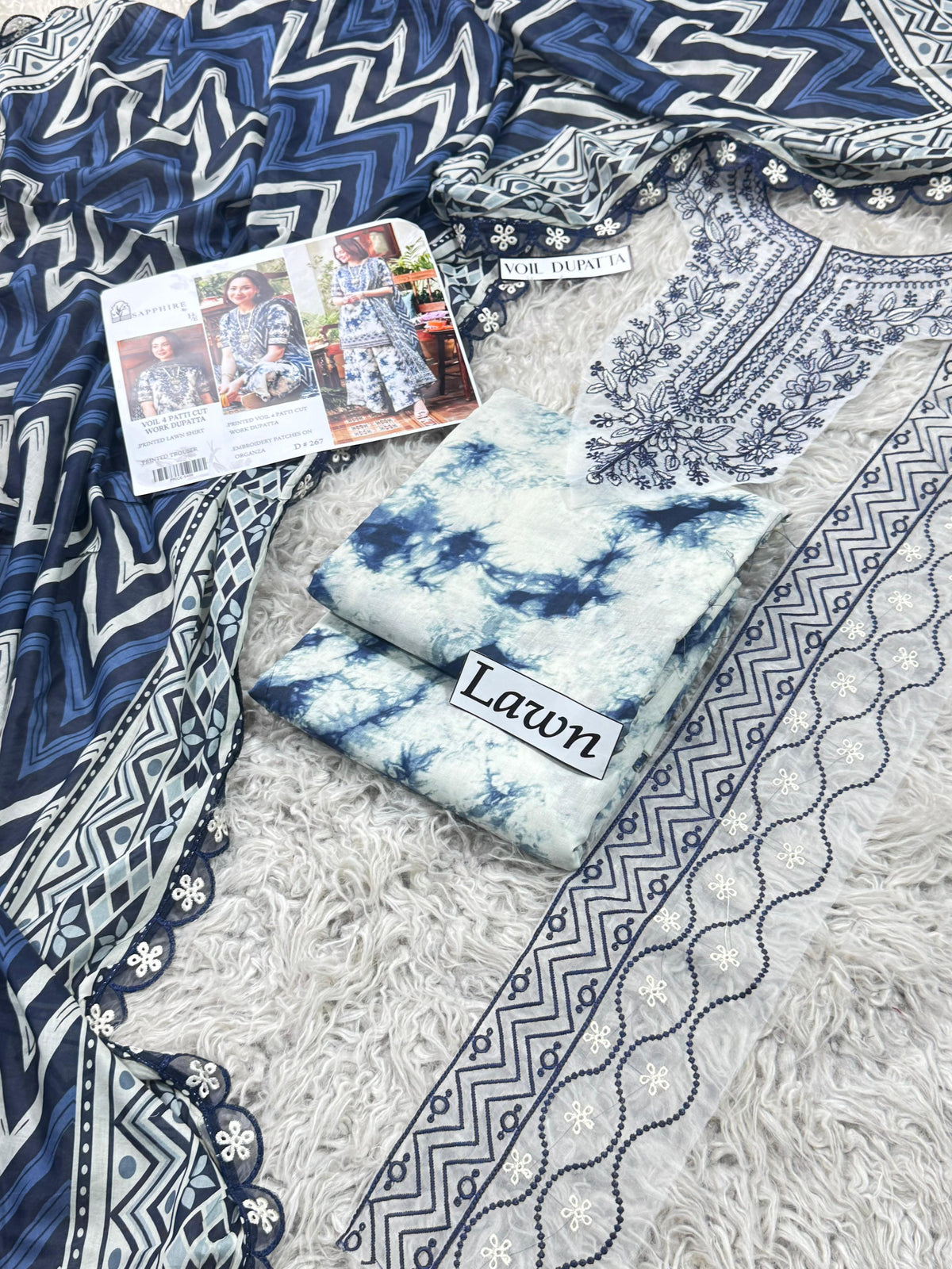 LAWN Digital Print 3pc With LAWN READY TO WEAR DUPATTA