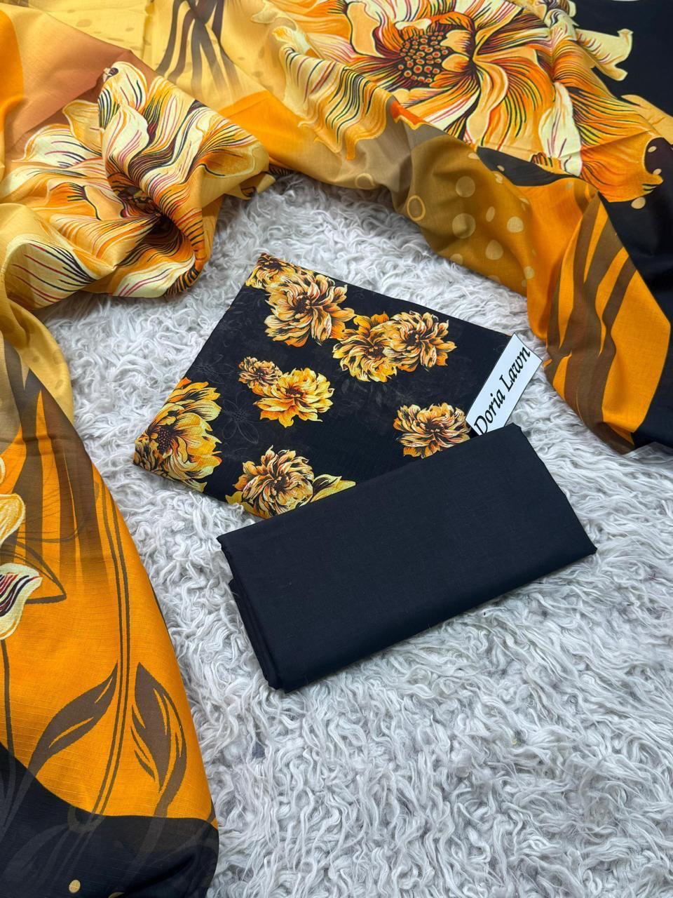 DORIA LAWN PRINTED 3PC