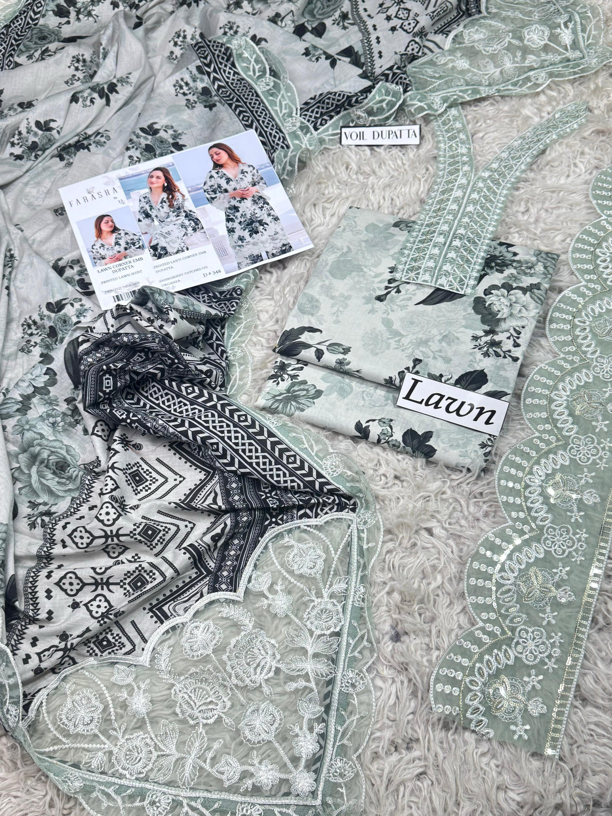 LAWN Digital Print 3pc With LAWN READY TO WEAR DUPATTA