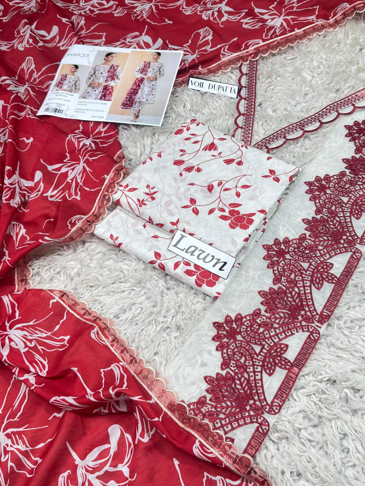 LAWN Digital Print 3pc With LAWN READY TO WEAR DUPATTA