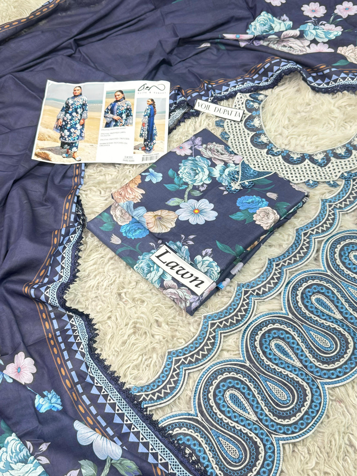 LAWN Digital Print 3pc With LAWN READY TO WEAR DUPATTA