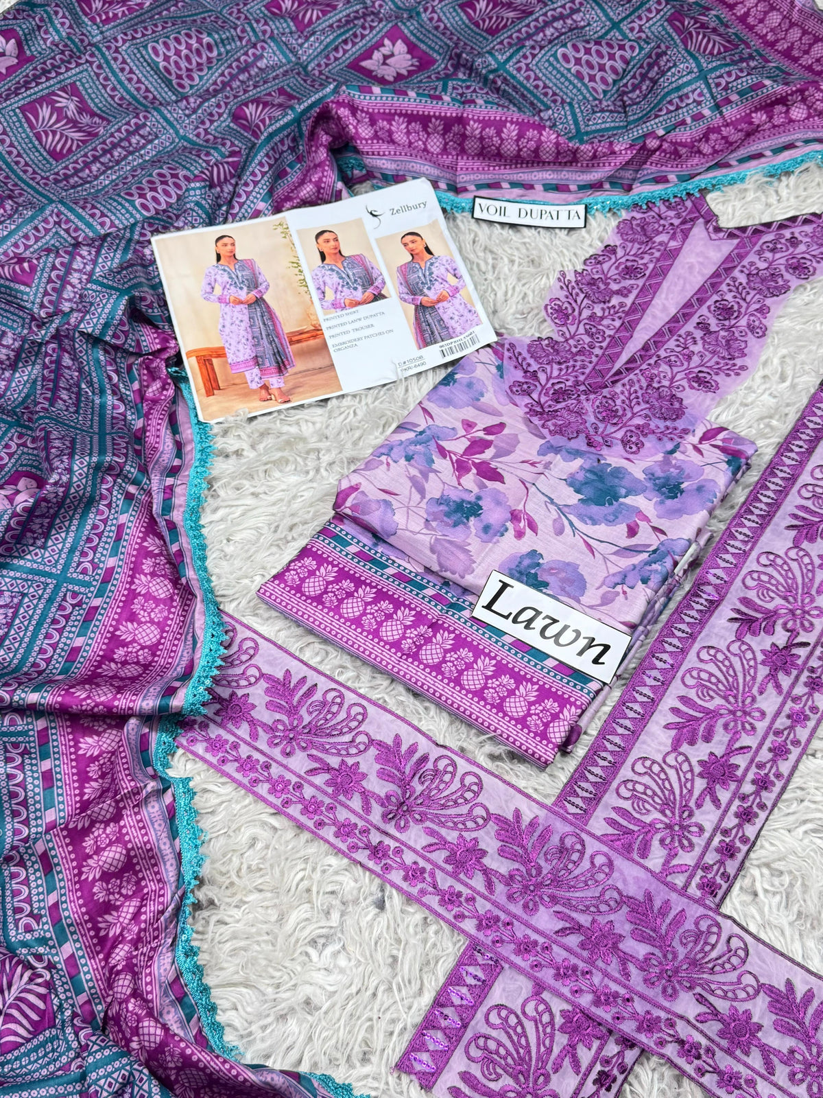 LAWN Digital Print 3pc With LAWN READY TO WEAR DUPATTA