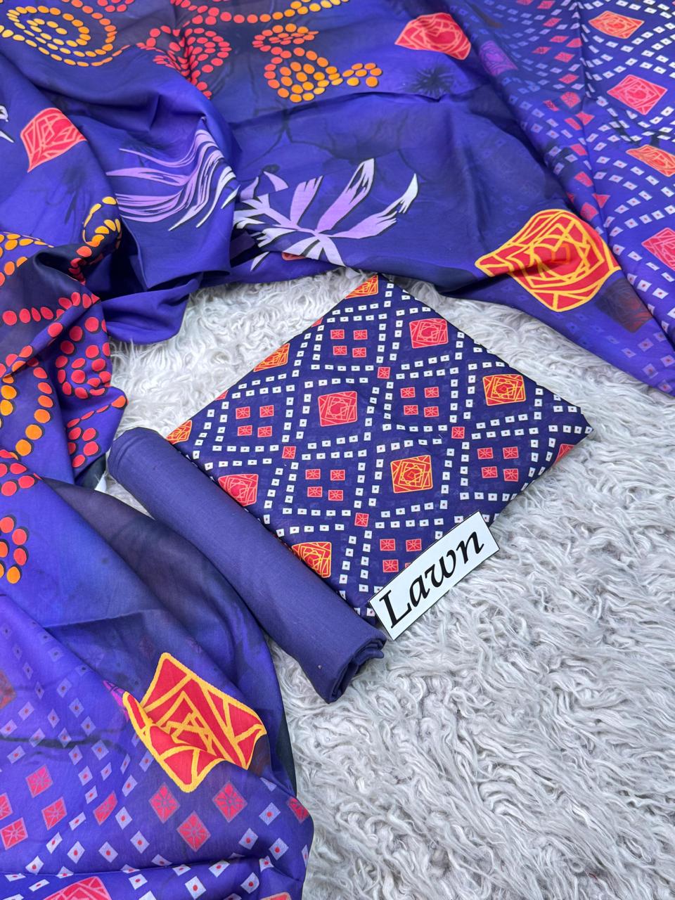 LAWN PRINTED 3PC