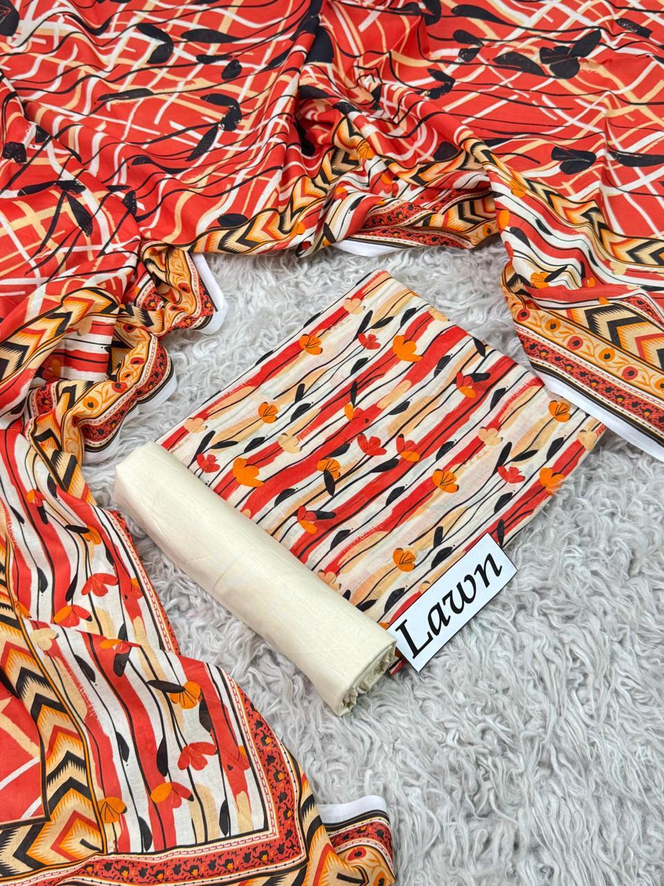LAWN PRINTED 3PC