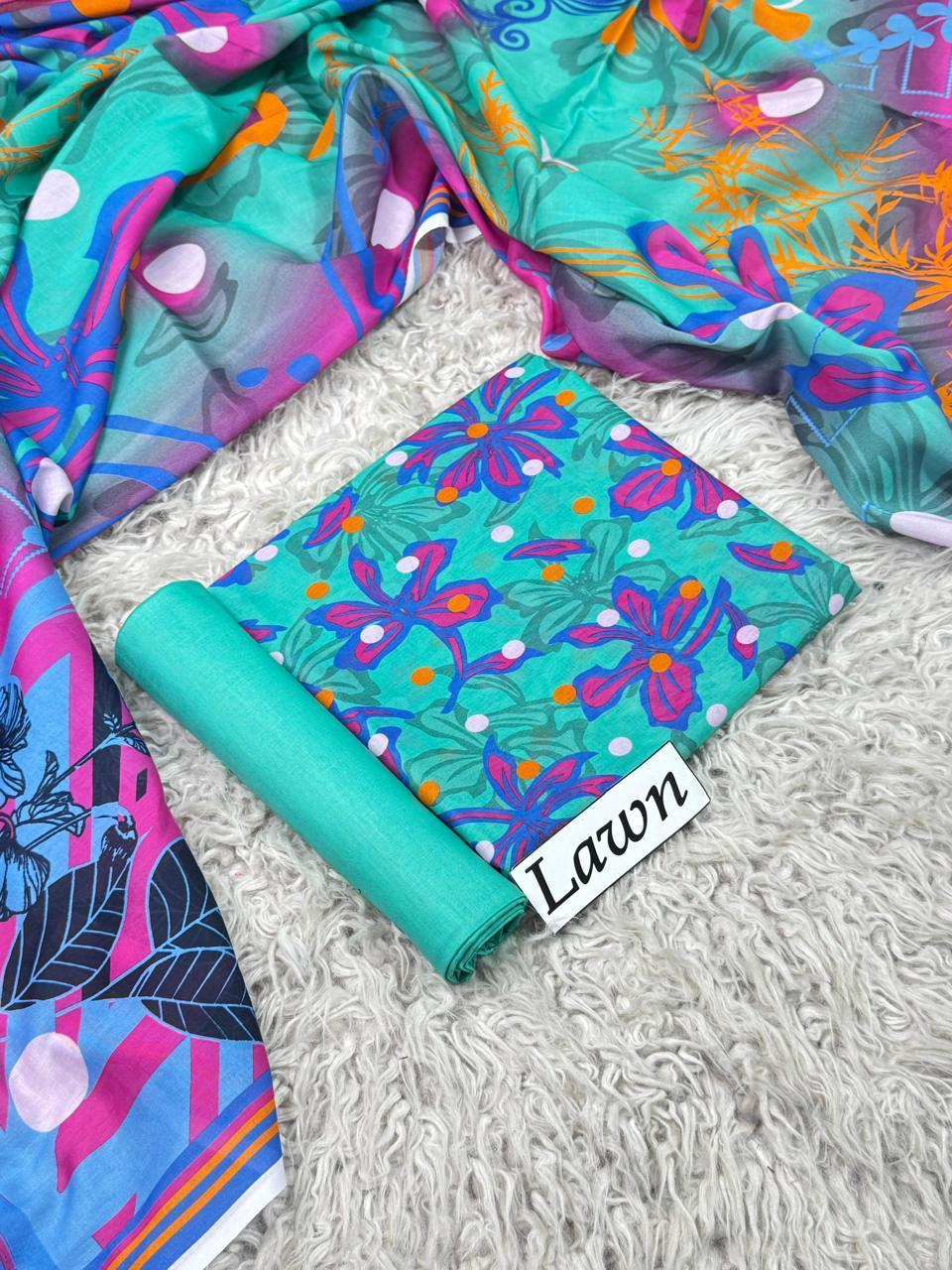 LAWN PRINTED 3PC
