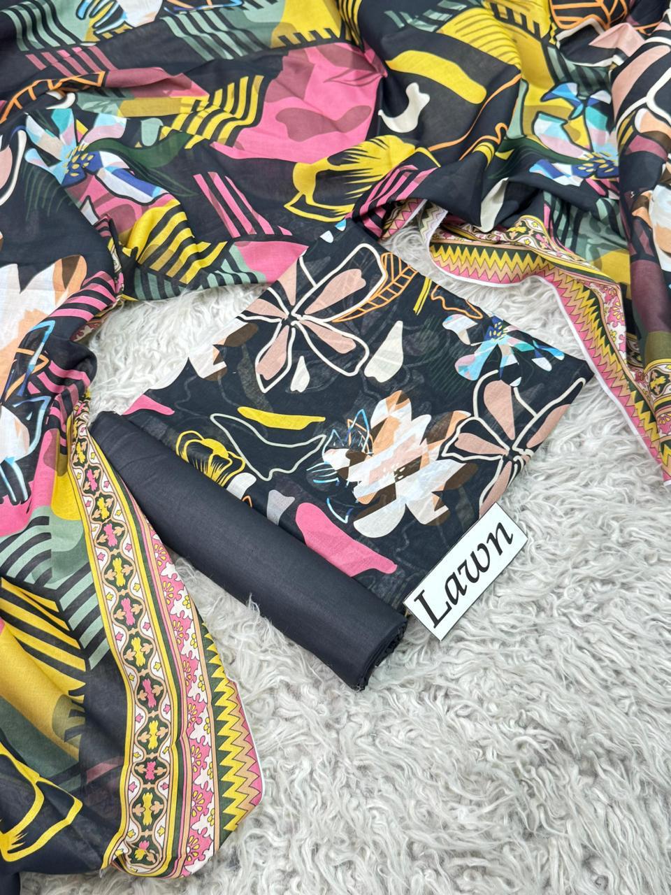 LAWN PRINTED 3PC