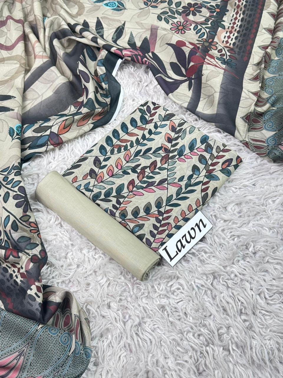 LAWN PRINTED 3PC