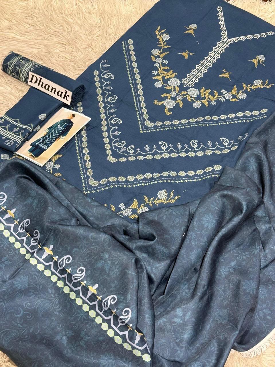 DHANAK EMB 3PC D-04