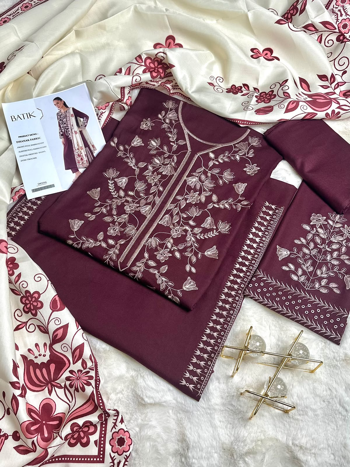 DHANAK EMB 3PC D-01