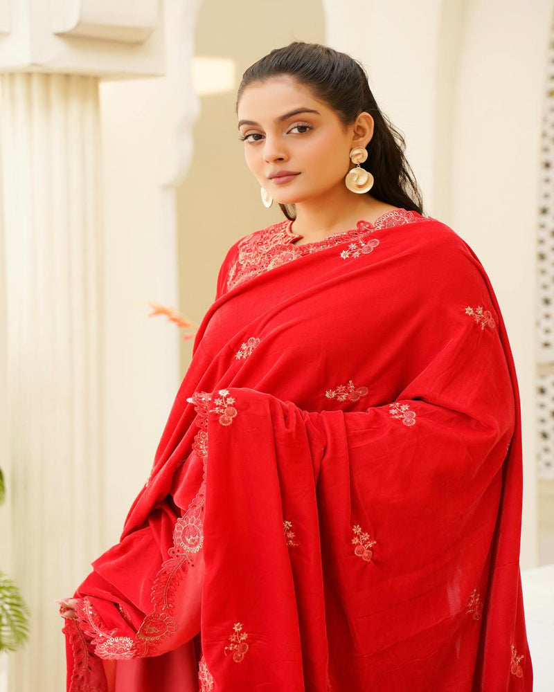 Dhanak 3PC Heavy Embroidered