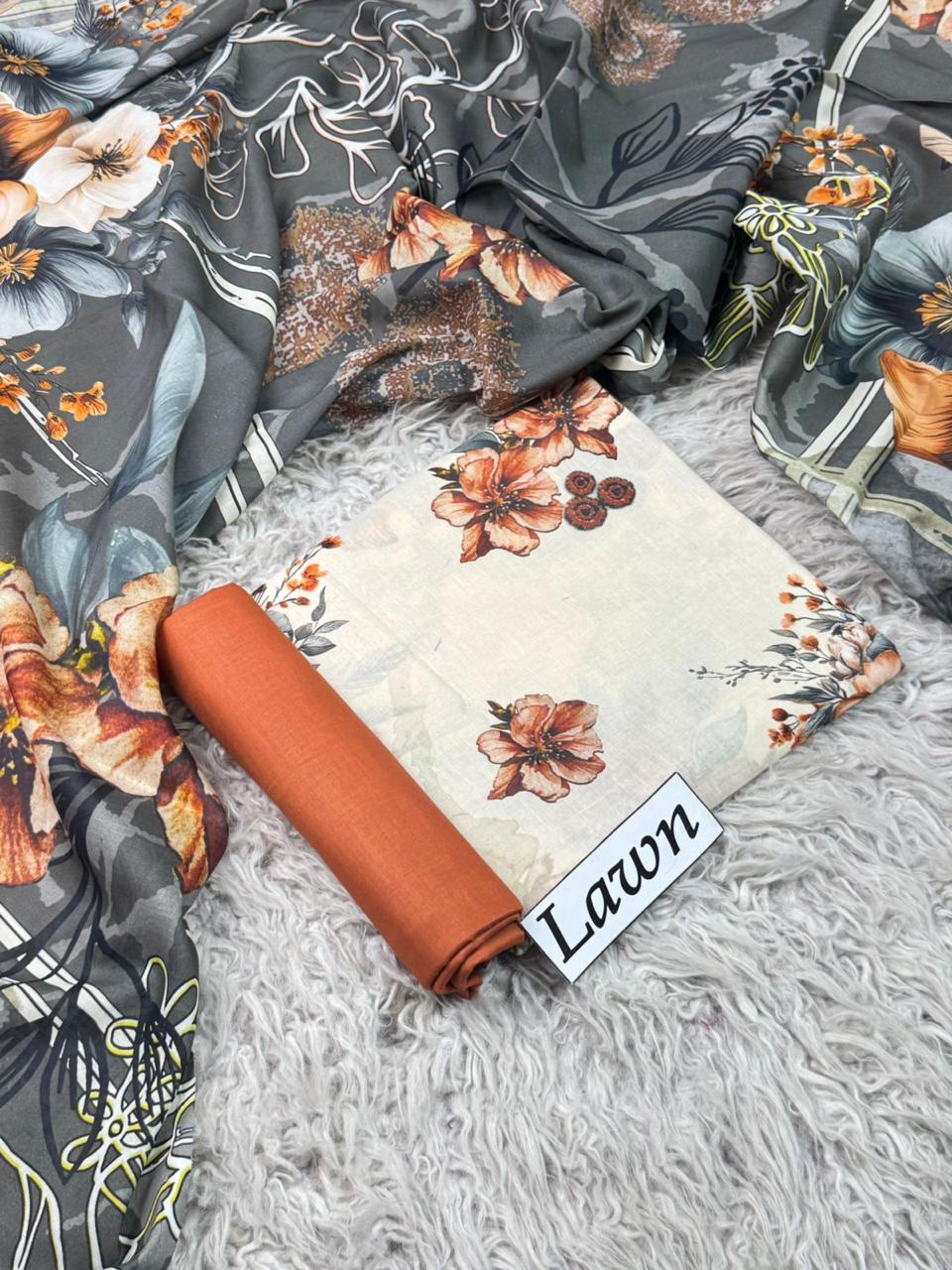 LAWN PRINTED 3PC