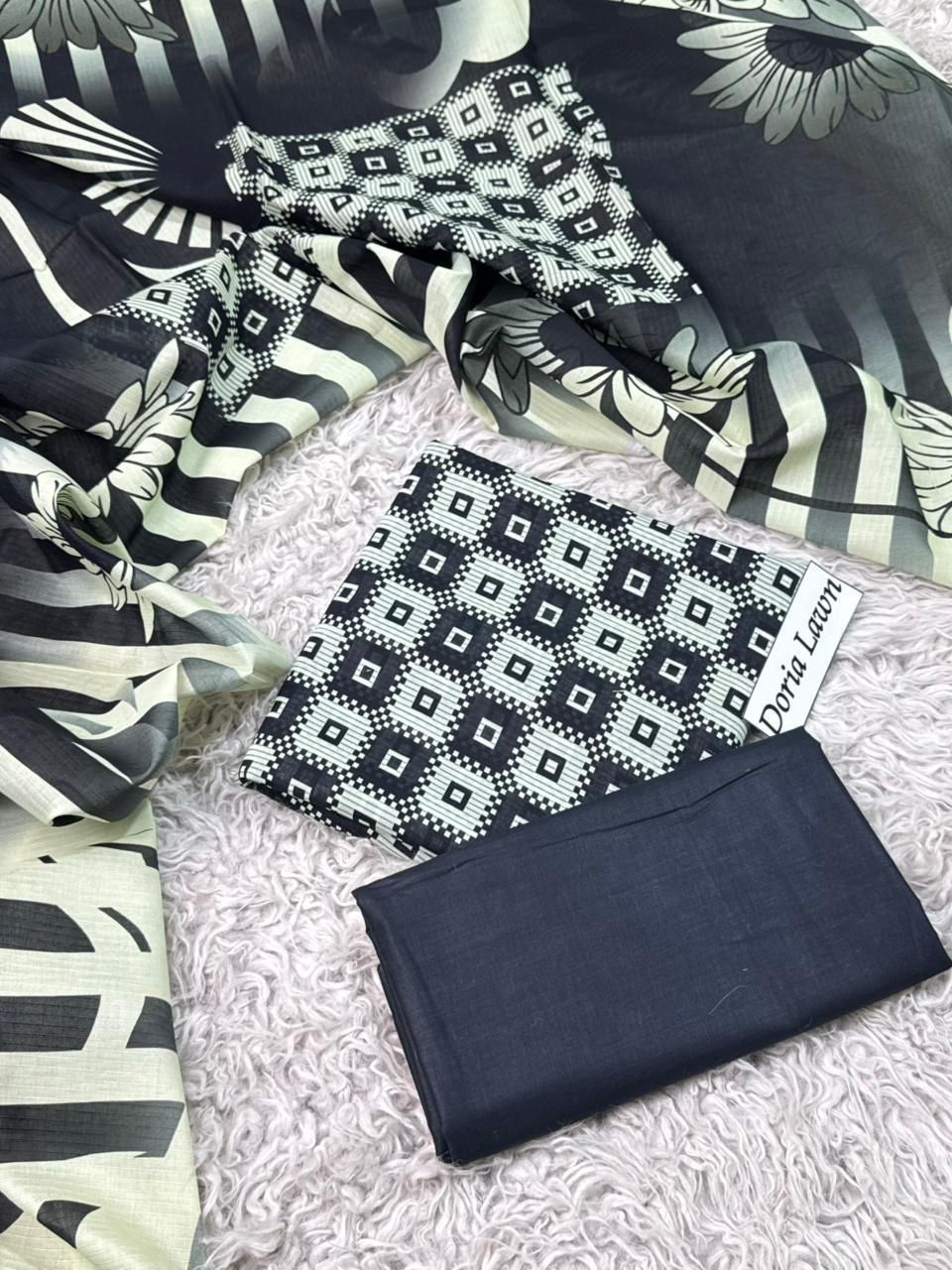 DORIA LAWN PRINTED 3PC