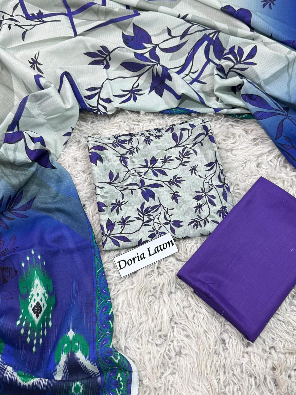 DORIA LAWN PRINTED 3PC