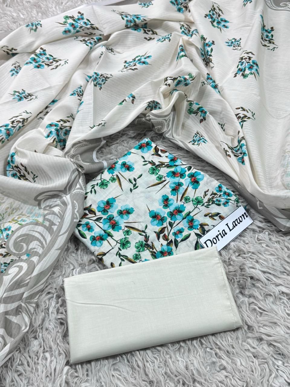 DORIA LAWN PRINTED 3PC