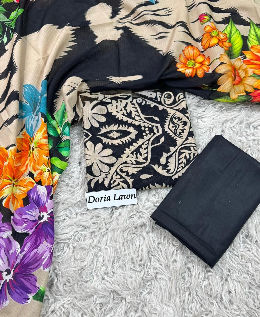 DORIA LAWN PRINTED 3PC