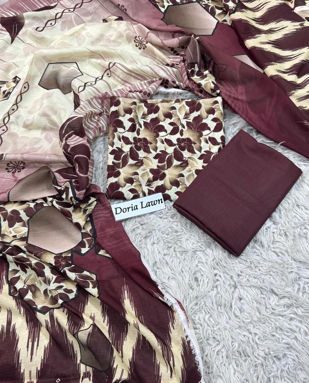 DORIA LAWN PRINTED 3PC