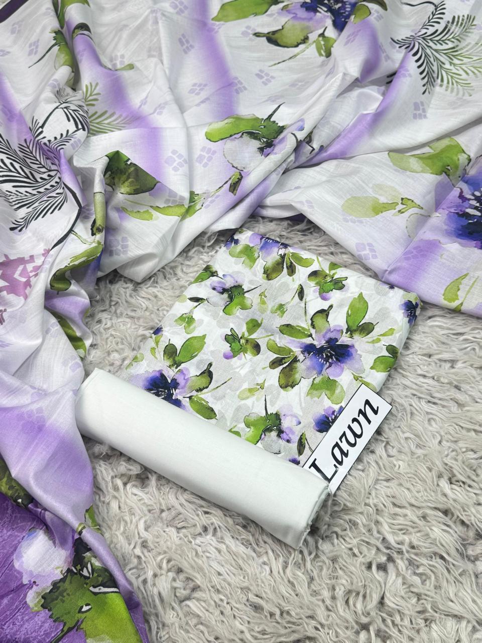 LAWN PRINTED 3PC